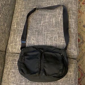 Black nylon Prada crossbody bag